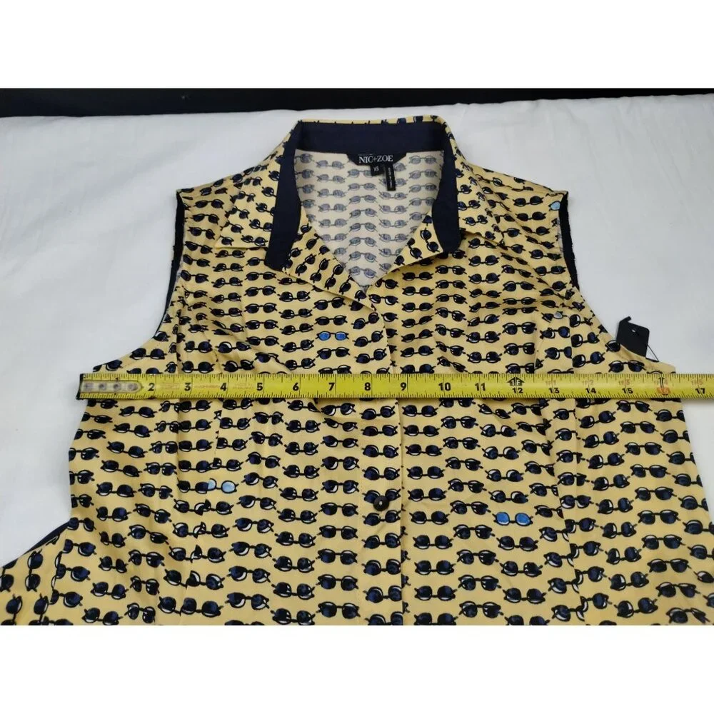 Nic+Zoe Women's Yellow/Black Dress/Midi Sz XS SKU 3932 - Picture 7 of 8